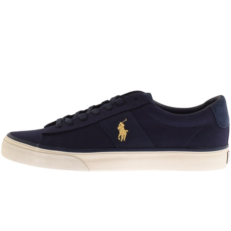 Alternative Image for ProductRalph Lauren Sayer Canvas Trainers Navy1